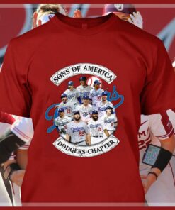 Hot Sons of America Dodgers Chapter Los Angeles Dodgers Signatures Shirt 7