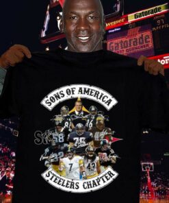 Hot Sons of America Steelers Chapter Pittsburgh Steelers Signatures Shirt 6