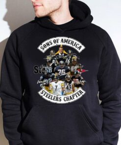 Hot Sons of America Steelers Chapter Pittsburgh Steelers Signatures Shirt 7