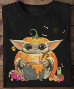 Best Star Wars Baby Yoda Pumpkin Halloween Shirt 1 Best Star Wars Baby Yoda Pumpkin Halloween Shirt 5