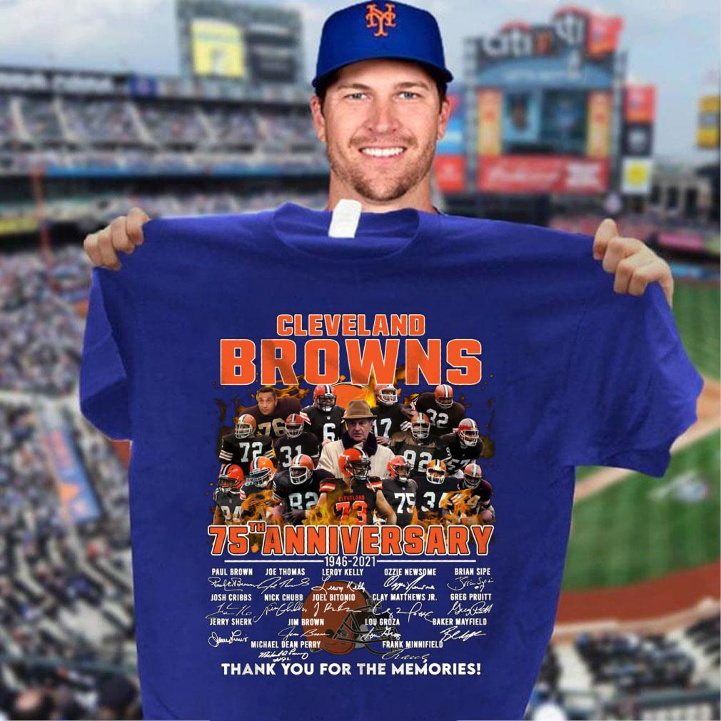Premium Team NFL Cleveland Browns 75th anniversary 1946-2021 Signatures Thank You For The Memories Shirt 4 Trending fashion news Team NFL Cleveland Browns 75th anniversary 1946-2021 Signatures Thank You For The Memories Shirt
