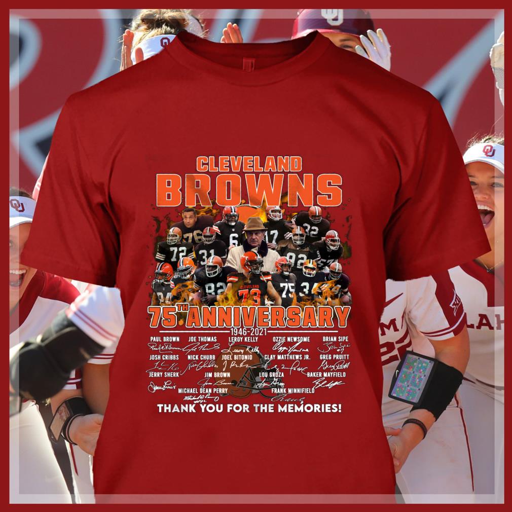 Premium Team NFL Cleveland Browns 75th anniversary 1946-2021 Signatures Thank You For The Memories Shirt 5 Trending fashion news Team NFL Cleveland Browns 75th anniversary 1946-2021 Signatures Thank You For The Memories Shirt