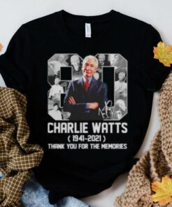 Original Thank You For The Memories 80 Years Of Charlie Watts Rip The Rolling Stones Shirt 5