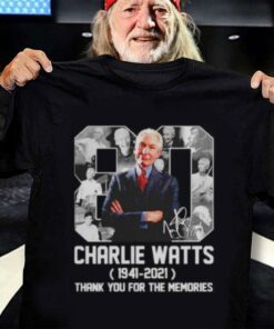 Original Thank You For The Memories 80 Years Of Charlie Watts Rip The Rolling Stones Shirt 6