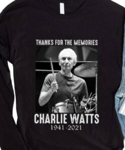 Funny Thanks For The Memories R.I.P Charlie Watts Rolling Stones 1941-2021 Signature Shirt 7