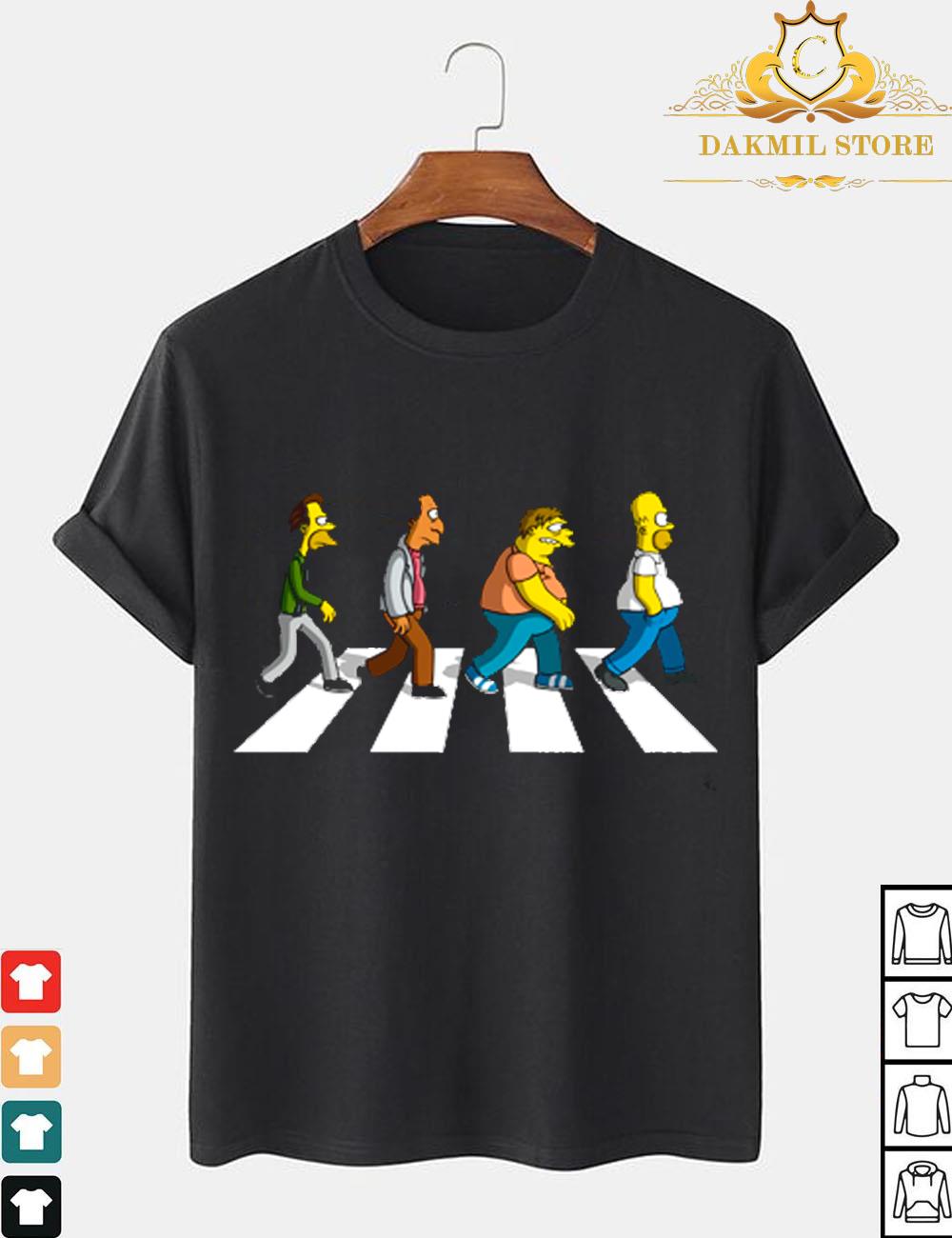 The Beatles Abbey Road The Simpsons Shirt