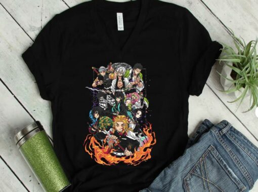 The Best Demon Slayer Kyojuro Rengoku And Friends Shirt, Senjuro Rengoku Shirt, Tengen Uzui Shirt 1