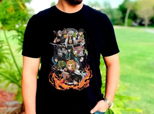 The Best Demon Slayer Kyojuro Rengoku And Friends Shirt, Senjuro Rengoku Shirt, Tengen Uzui Shirt 2