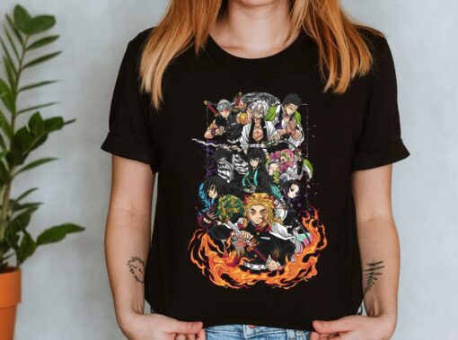 The Best Demon Slayer Kyojuro Rengoku And Friends Shirt, Senjuro Rengoku Shirt, Tengen Uzui Shirt 4