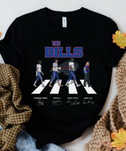 Official The Bills Abbey Road Buffalo Bills Signatures Shirt, Thurman Thomas, Jim Kelly, Bruce Smith, Marv Levy 5