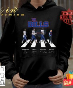 Official The Bills Abbey Road Buffalo Bills Signatures Shirt, Thurman Thomas, Jim Kelly, Bruce Smith, Marv Levy 7