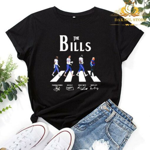 The Buffalo Bills Football Abbey Road Signatures Shirt,Buffalo Bills Shirt Gift for Fan 1