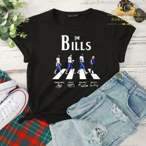 The Buffalo Bills Football Abbey Road Signatures Shirt,Buffalo Bills Shirt Gift for Fan 2
