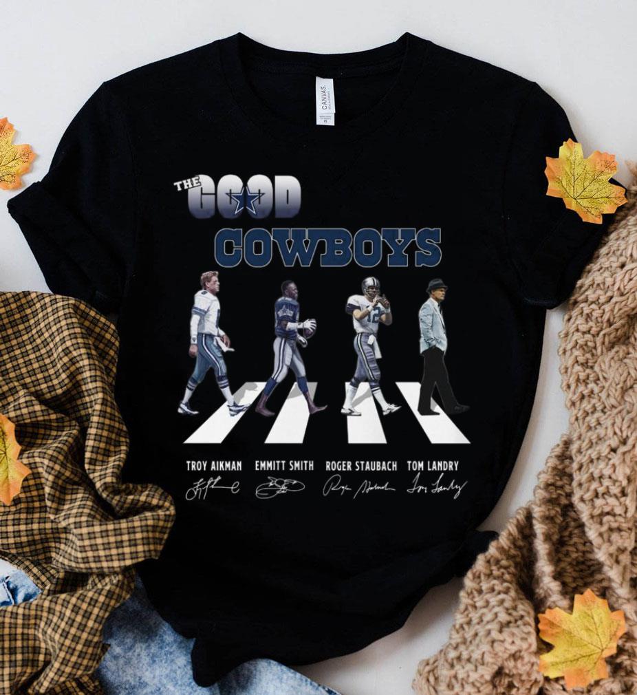 Official The Good Cowboys Abbey Road Dallas Cowboys Signatures Shirt 3 Trending fashion news The Good Cowboys Abbey Road Dallas Cowboys Signatures Shirt