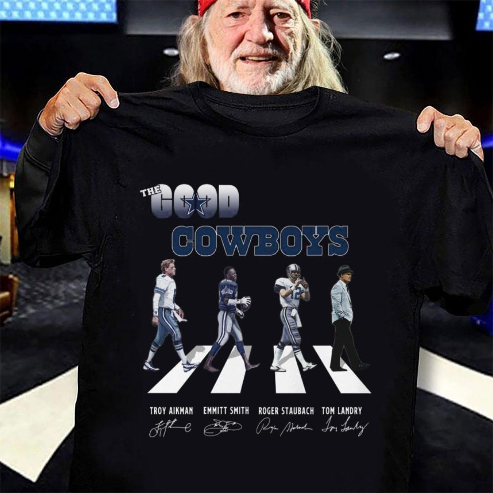 Official The Good Cowboys Abbey Road Dallas Cowboys Signatures Shirt 4 Trending fashion news The Good Cowboys Abbey Road Dallas Cowboys Signatures Shirt