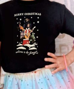 The Man And Guitar Merry Christmas Shirt, Merry Christmas Welcome To The Jjngle Shirt 7