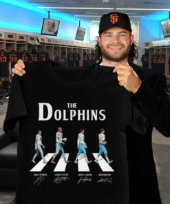 Official The Miami Dolphins Abbey Road Signatures Shirt, Zach Thomas, Jason Taylor, Larry Csonka, Dan Marino 5