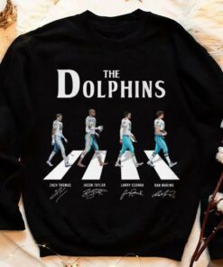 Official The Miami Dolphins Abbey Road Signatures Shirt, Zach Thomas, Jason Taylor, Larry Csonka, Dan Marino 7