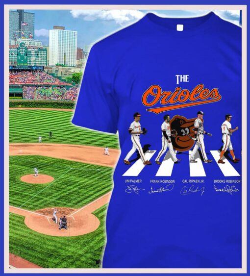 Official The Orioles Abbey Road Baltimore Orioles Signatures Shirt 2