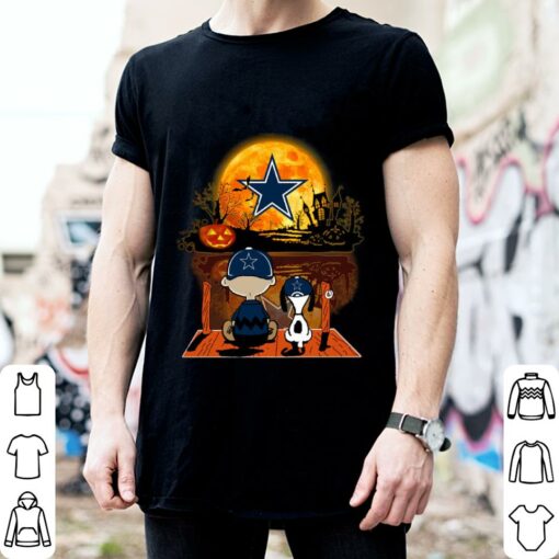 Hot The Peanuts Charlie Brown Snoopy Dallas Cowboys Halloween Shirt 2