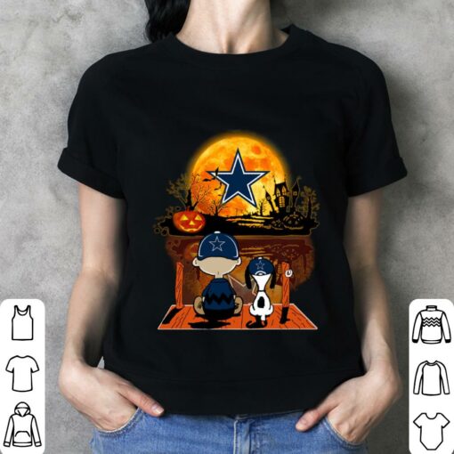 Hot The Peanuts Charlie Brown Snoopy Dallas Cowboys Halloween Shirt 3