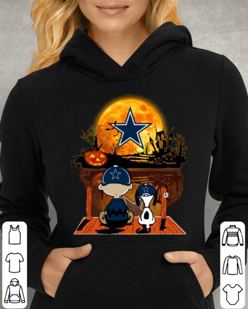 Hot The Peanuts Charlie Brown Snoopy Dallas Cowboys Halloween Shirt 4