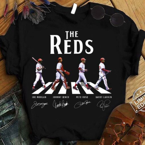 Premium The Reds Abbey Road Cincinnati Reds Signatures Shirt 1