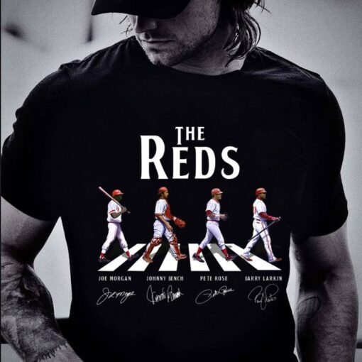 Premium The Reds Abbey Road Cincinnati Reds Signatures Shirt 2