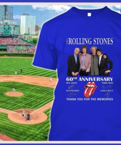 Hot The Rolling Stones 60th anniversary RIP Charlie Watts Thank You For The Memories Signatures Shirt 5