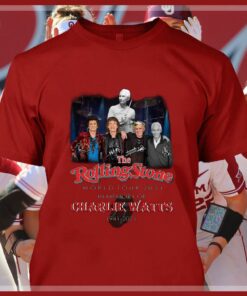 Official The Rolling Stones Band World Tour 2021 In Memory Of Charlie Watts 1941-2021 Signatures shirt 7