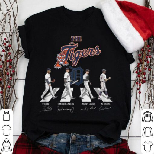 Best The Tigers Abbey Road Detroit Tigers Signatures Shirt, Ty Cobb, Hank Greenberg, Mickey Lolich, Al Kaline 1
