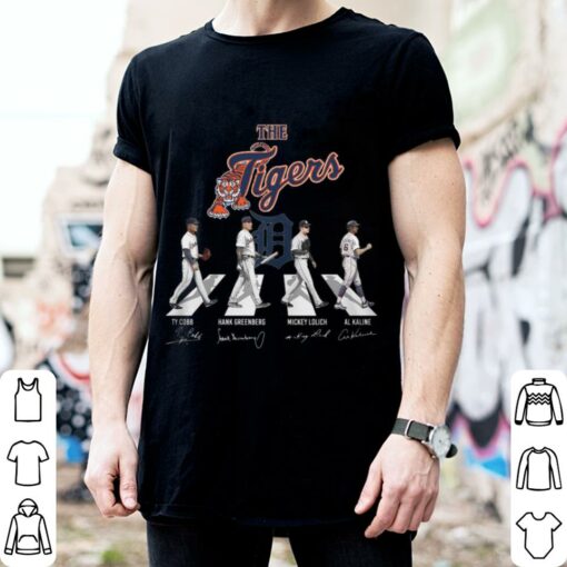Best The Tigers Abbey Road Detroit Tigers Signatures Shirt, Ty Cobb, Hank Greenberg, Mickey Lolich, Al Kaline 2
