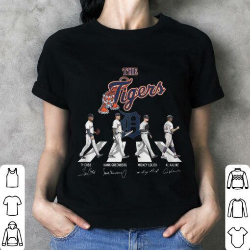 Best The Tigers Abbey Road Detroit Tigers Signatures Shirt, Ty Cobb, Hank Greenberg, Mickey Lolich, Al Kaline 3