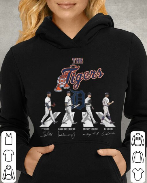 Best The Tigers Abbey Road Detroit Tigers Signatures Shirt, Ty Cobb, Hank Greenberg, Mickey Lolich, Al Kaline 4