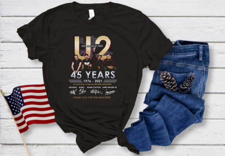 U2 Have Sold 175 Million Records Worldwide Shirt, U2 Rock Band 45 Years 1976 2021 Signatures Shirt U2 Have Sold 175 Million Records Worldwide Shirt, U2 Rock Band 45 Years 1976 2021 Signatures Shirt 1