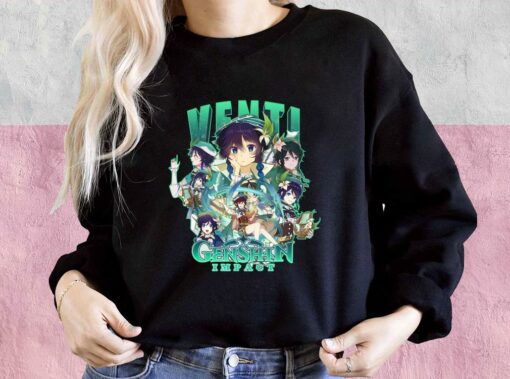 Venti Shirt, Genshin Impact Shirt, Venti Genshin Impact For Men Shirt 3