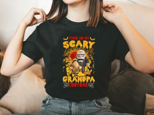 Vintage Carl And Russell This Is My Scary Grandpa Costume Shirt, Carl And Russell Halloween Shirt 2