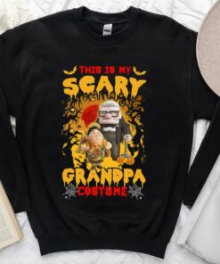 Vintage Carl And Russell This Is My Scary Grandpa Costume Shirt, Carl And Russell Halloween Shirt 6