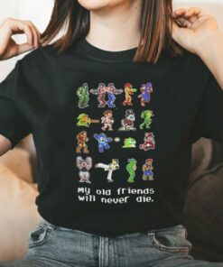 Vintage Game My Old Friends Will Never Die Shirt, Game Offline 80s 90s Shirt, Ninja Turtles Game Shirt, Super Mario Shirt 5