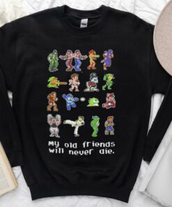 Vintage Game My Old Friends Will Never Die Shirt, Game Offline 80s 90s Shirt, Ninja Turtles Game Shirt, Super Mario Shirt 6