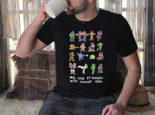 Vintage Game My Old Friends Will Never Die Shirt, Game Offline 80s 90s Shirt, Ninja Turtles Game Shirt, Super Mario Shirt 4
