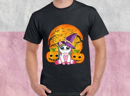 Witchy Unicorn Halloween Shirt, Unicorn Witchy Halloween Shirt, Unicorn Halloween For Men Shirt 1