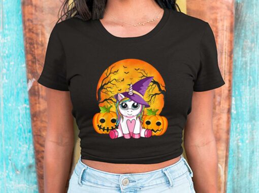 Witchy Unicorn Halloween Shirt, Unicorn Witchy Halloween Shirt, Unicorn Halloween For Men Shirt 2