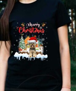 Yorkshire Terrier Dog Santa Claus Hat Happy Christmas Sweater, Merry Christmas Yorkshire Terrier Shirt 5