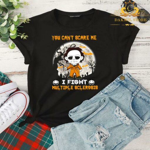 You Cant Scare Me I Fight Mul Tiple Sclerosis Halloween Shirt 2