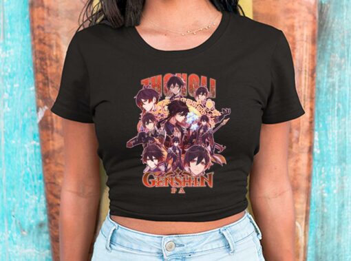 Zhongli Genshin Shirt, Genshin Zhongli Shirt, Zhongli Genshin Gameplay For Men Shirt 2