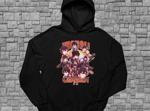 Zhongli Genshin Shirt, Genshin Zhongli Shirt, Zhongli Genshin Gameplay For Men Shirt 4