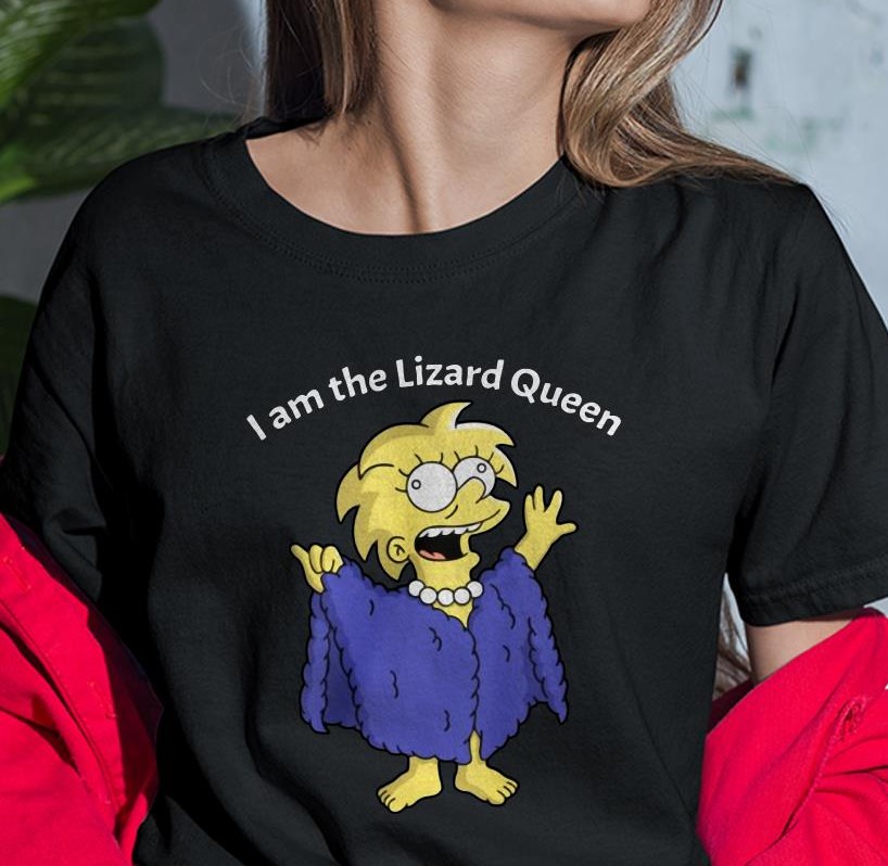 The Simpsons I am the Lizard Queen Lisa Simpson t-shirt